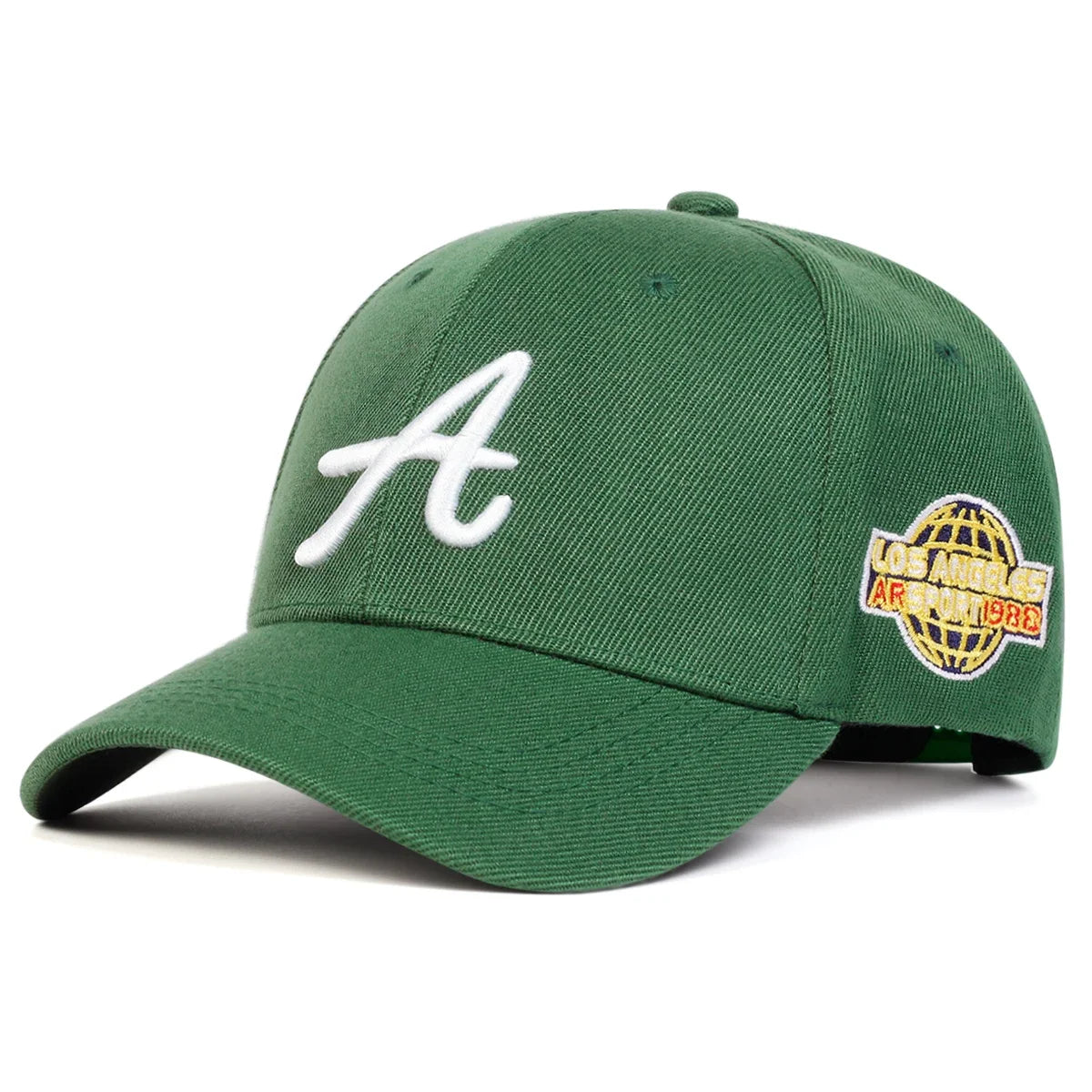 Unisex A Letter Side Earth Embroidery Baseball Caps Spring And Autumn