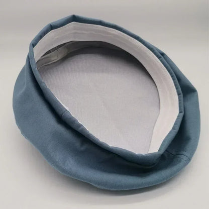Cotton Women Winter Hats Vintage French Plaid Top Military Cap