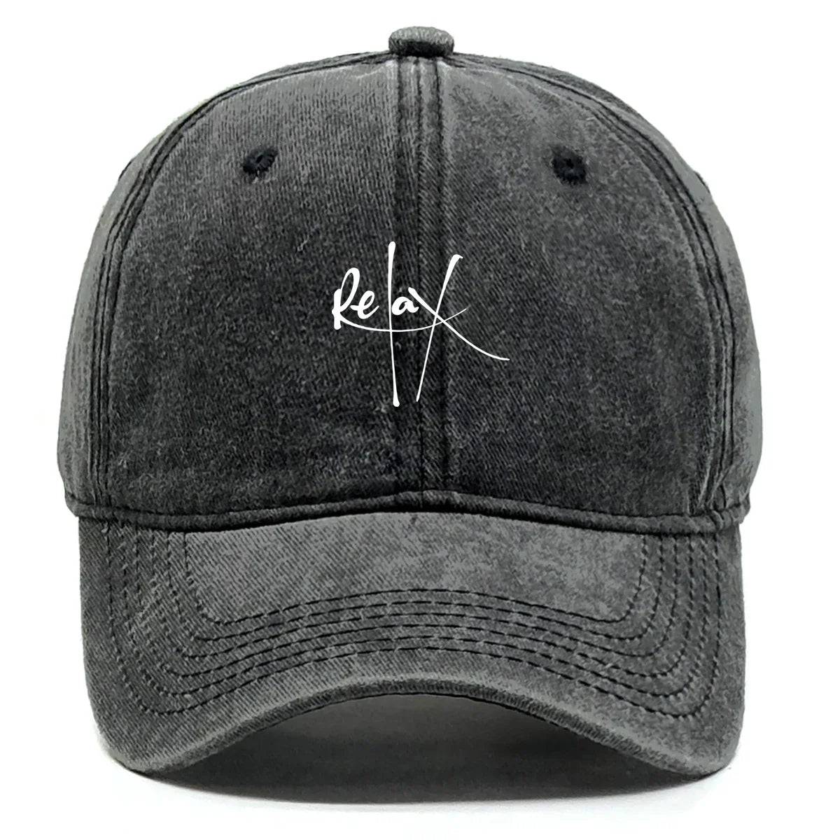 Relax Print Snapback Baseball Caps Mesh Hat