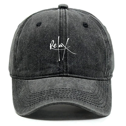 Relax Print Snapback Baseball Caps Mesh Hat