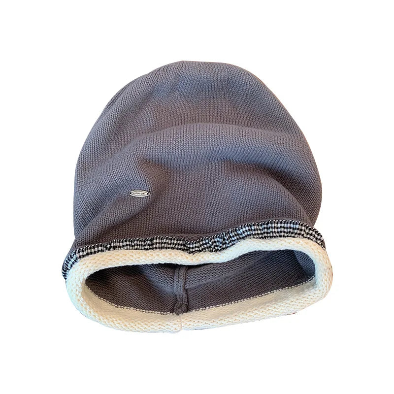 Retro Laid-Back Knitted Hat Hugger Toque Cap