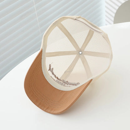 Summer Baby Mesh Hat Letter Embroidered Baseball Cap For Kids Boy Girls Outdoor Breathable Thin Sun