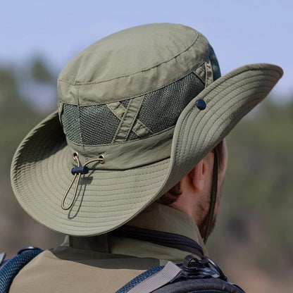 Breathable Sunshade Fisherman Hat Men's Sunscreen Sun Hat Fishing Hat