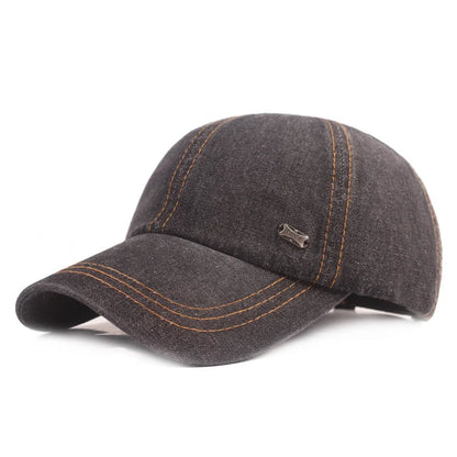 Vintage Washed Cotton Baseball Cap Men Women Denim Dad Hat