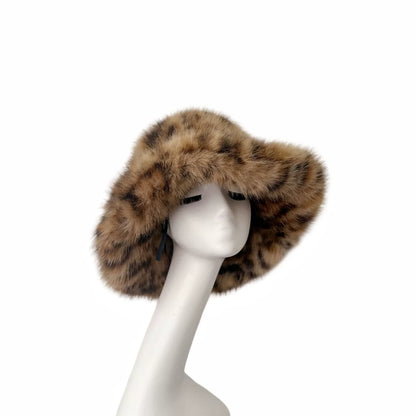 Leopard Print Y2K Autumn/Winter Women's Hats