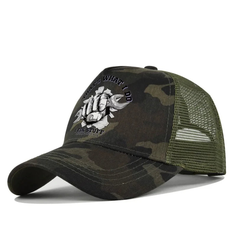 Spring Summer Printed Mesh Breathable Baseball Cap
