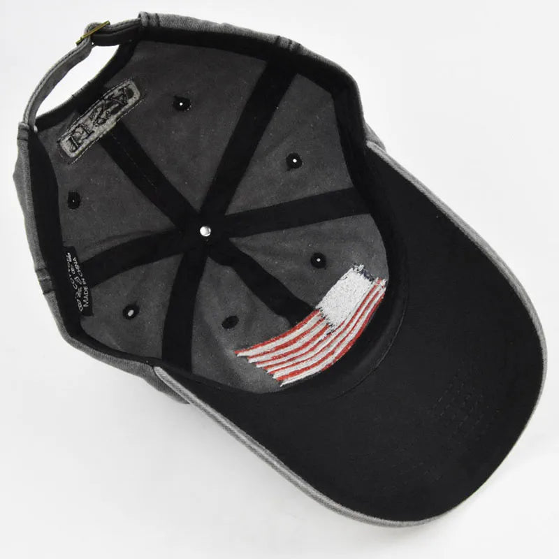 Unisex Tactical Military Baseball Cap Fashion Cotton USA American Flag