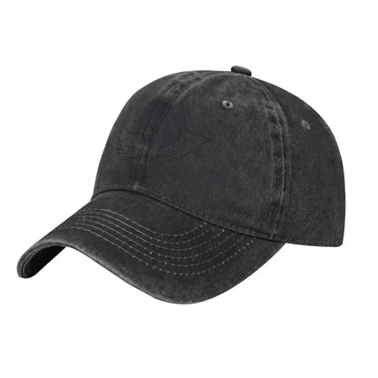 Wings Unisex Baseball Cap Distressed Denim Hats