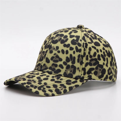 Unisex European American Fashion Leopard Print Baseball Cap