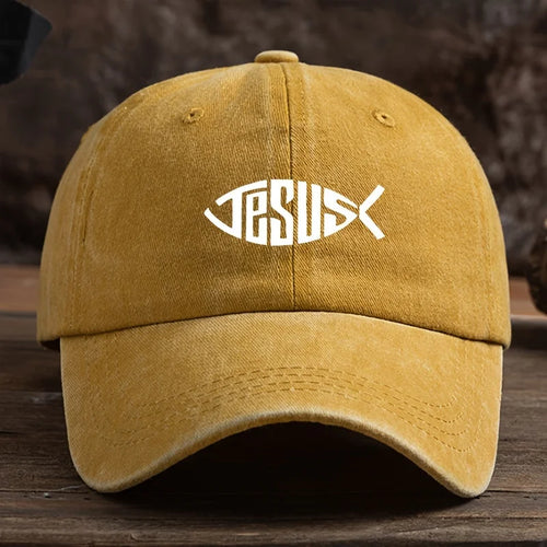 Fishbone Printed Baseball Cap, Fashionable and Versatile, Hip-Hop, Men's and Women's