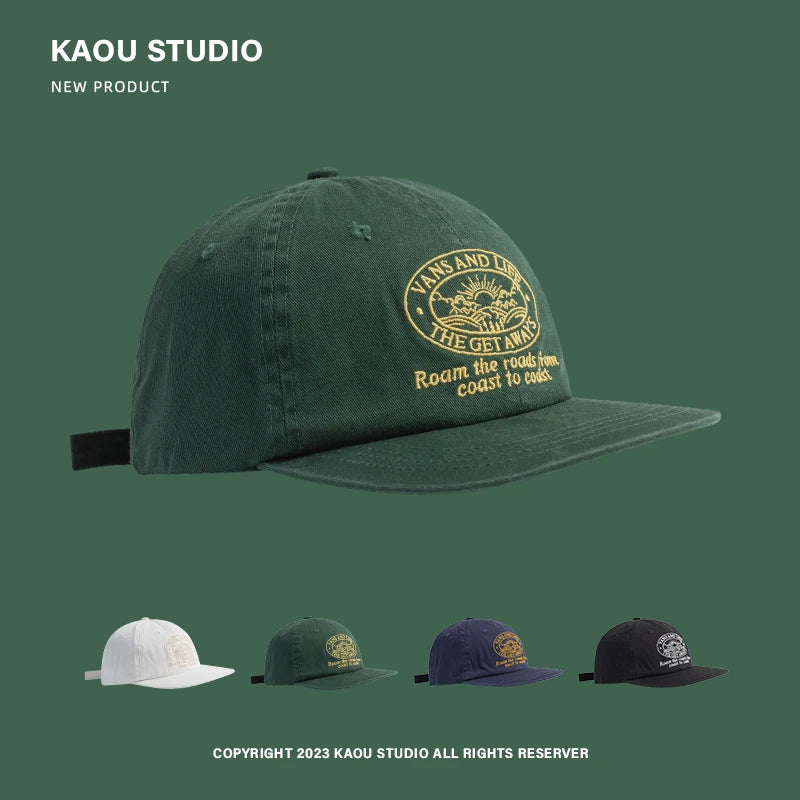 Hip Hop Flat Brim Fashion Brand American Baseball Cap Hip Hop Hat Fashion Soft Top Embroidery Men and Women Baseball Cap