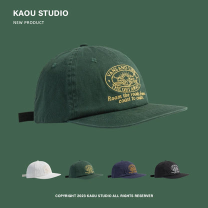 Hip Hop Flat Brim Fashion Brand American Baseball Cap Hip Hop Hat Fashion Soft Top Embroidery Men and Women Baseball Cap