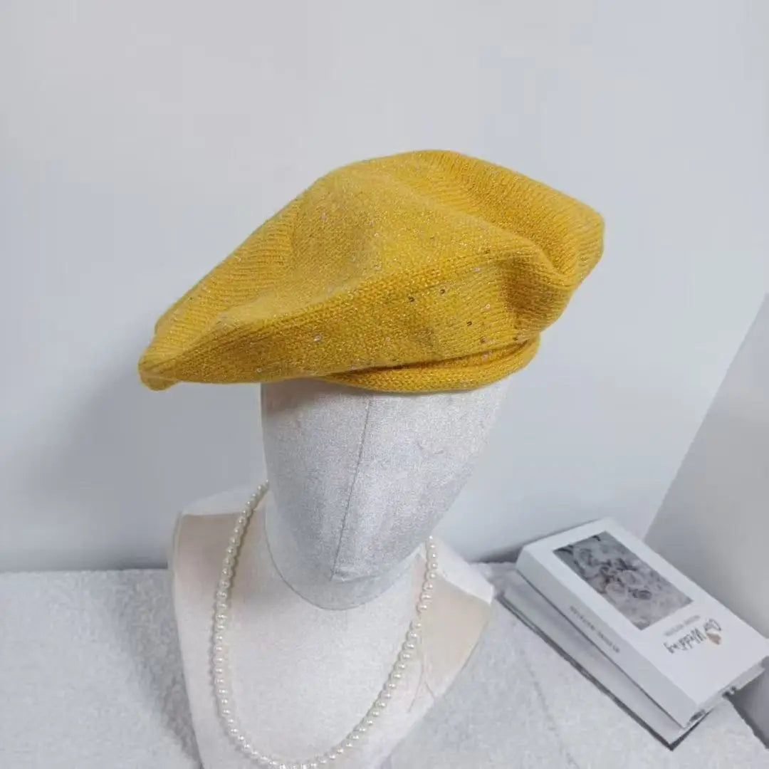 Ladies' New Spring And Summer Sweet Thin Breathable Solid Color Beret