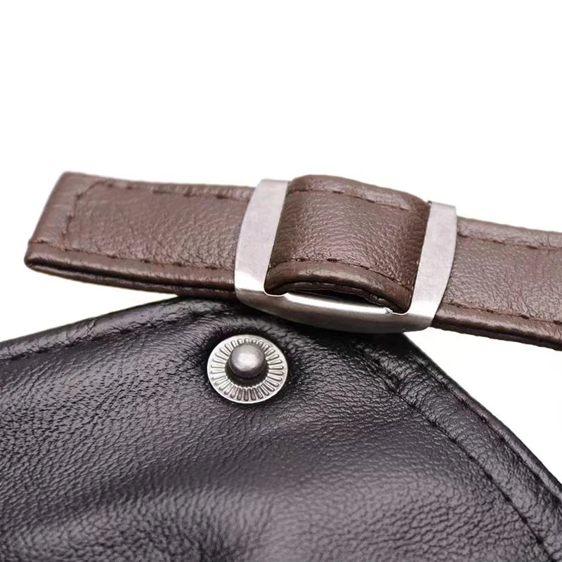 High Quality Men PU Leather Baseball Cap