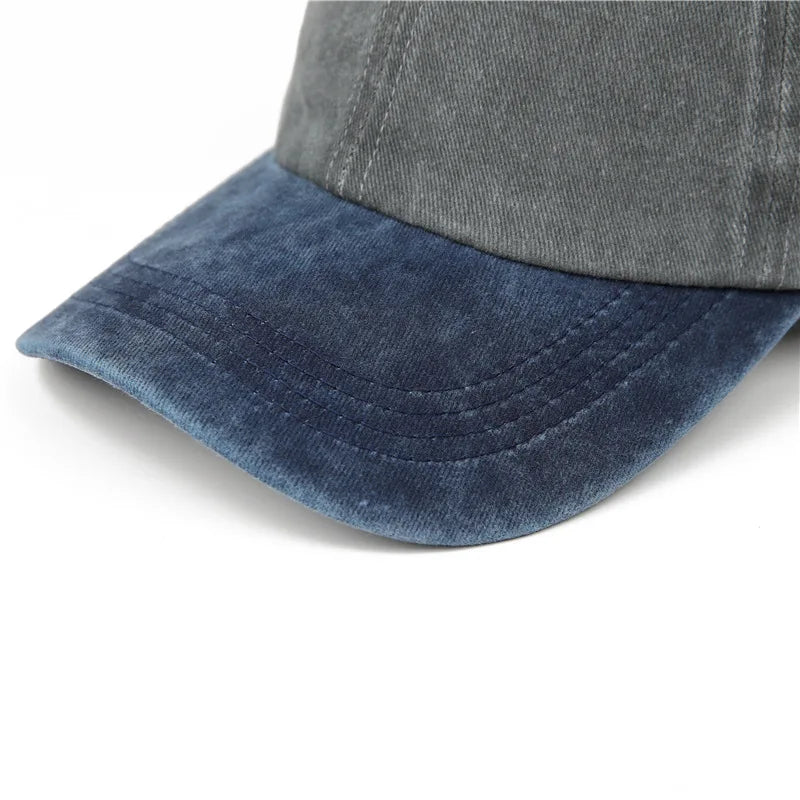 Unisex Versatile Color-Matched Washed Baseball Hat
