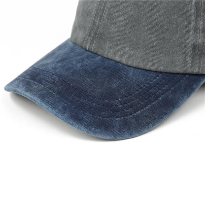 Unisex Versatile Color-Matched Washed Baseball Hat