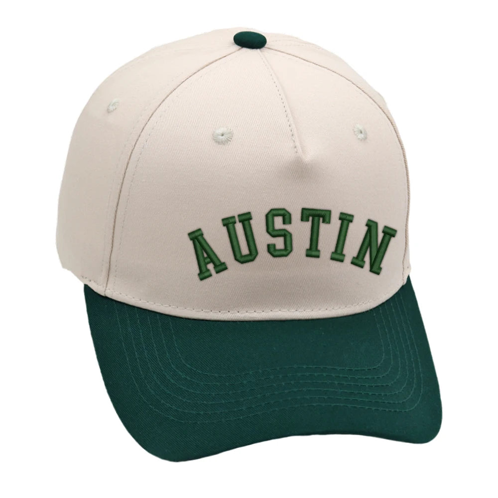 Austin Trucker Hat 3D Embroidery Two Tone Baseball Cap