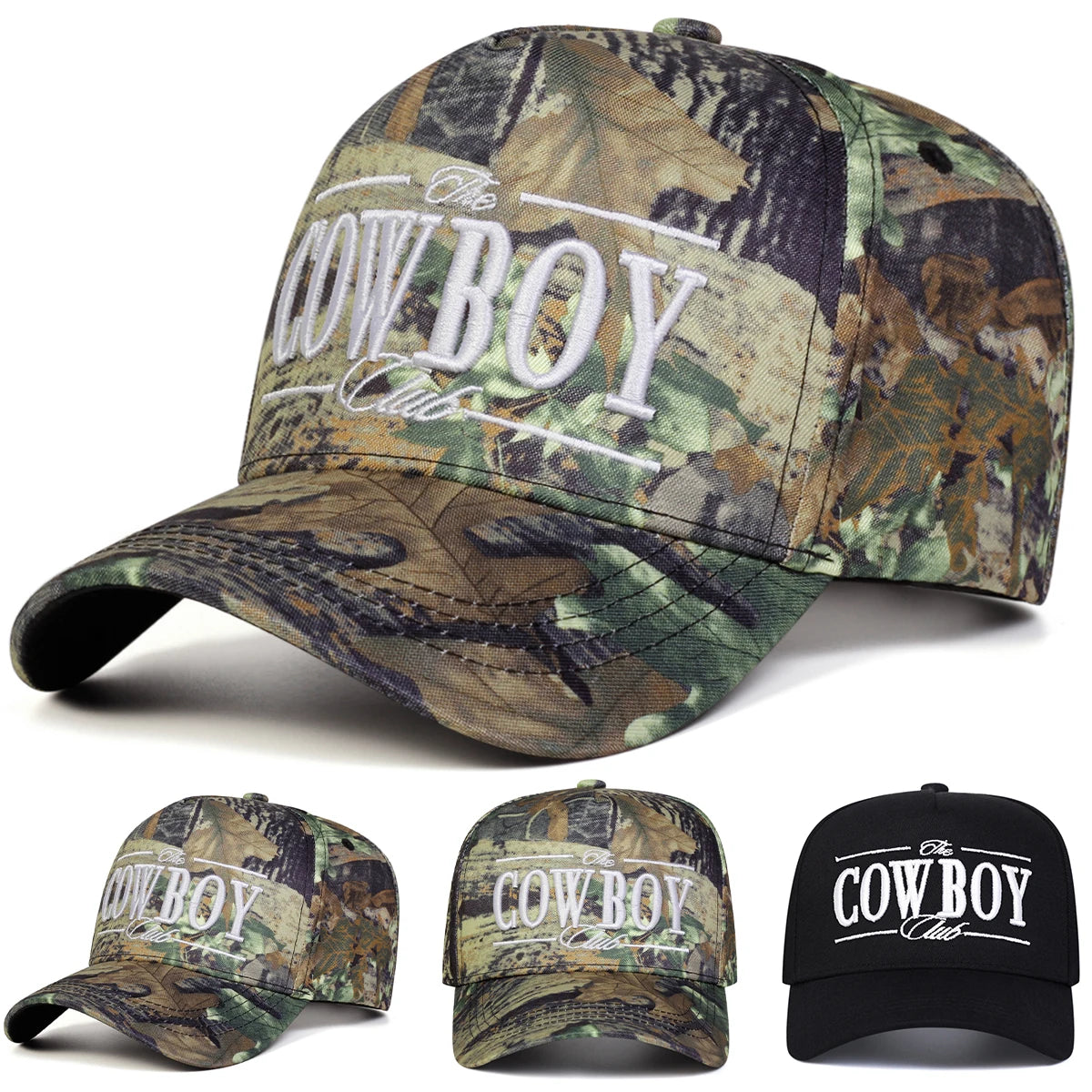 Unisex The Cowboy Club Embroidery Baseball Caps Spring Autumn