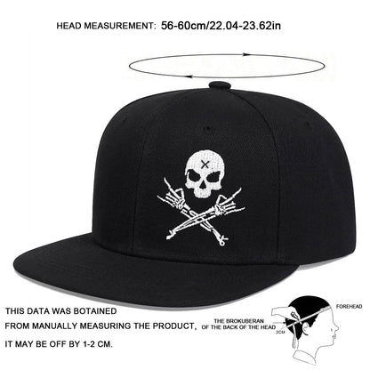 Unisex Skeleton Fingers Embroidery Hip-hop Hats Spring Autumn