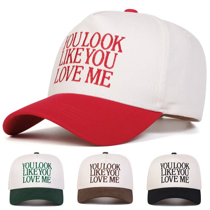 Unisex Youlook Like You Letter Embroidery Baseball Caps Spring Autumn