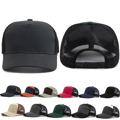 Fashion Hip Hop Mesh Caps Summer 7 Panel Men's Baseball Cap