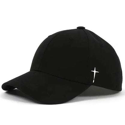 Unisex Cross Embroidery Snapback Baseball Caps Spring and Autumn