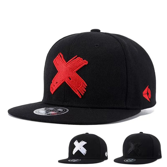 New Unisex Simple Letter X Embroidery Hip-hop Hats Spring Autumn Outdoor