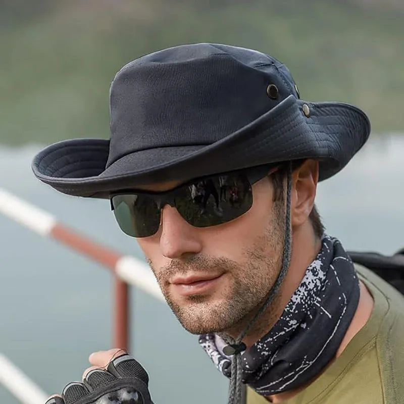 Outdoor Fishing Hiking Breathable Umbrella Cap