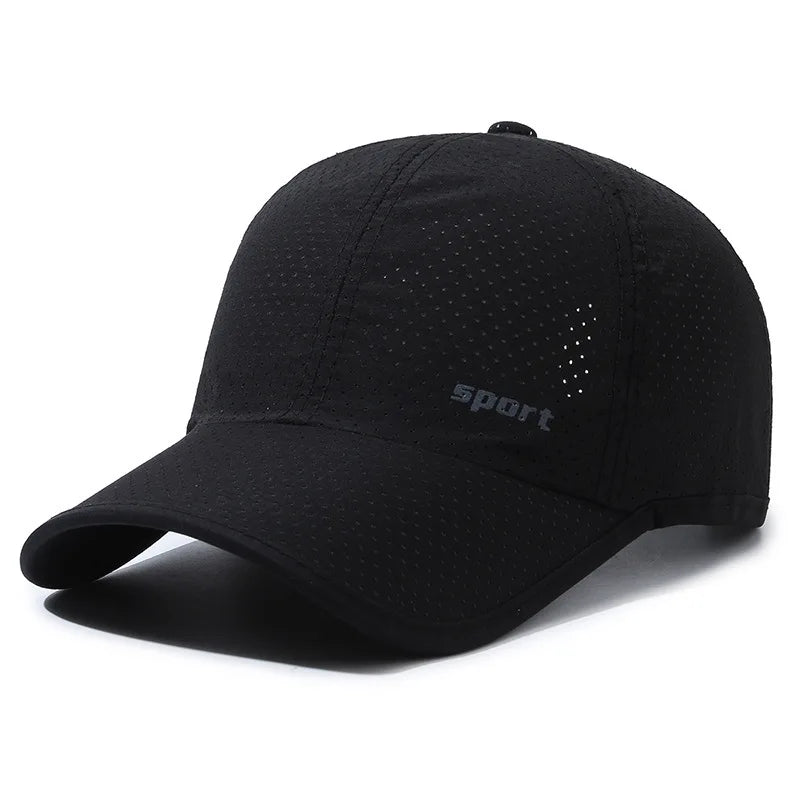 Quick Dry Baseball Cap For Men Outdoor Sports Mesh Breathable Sun Hat