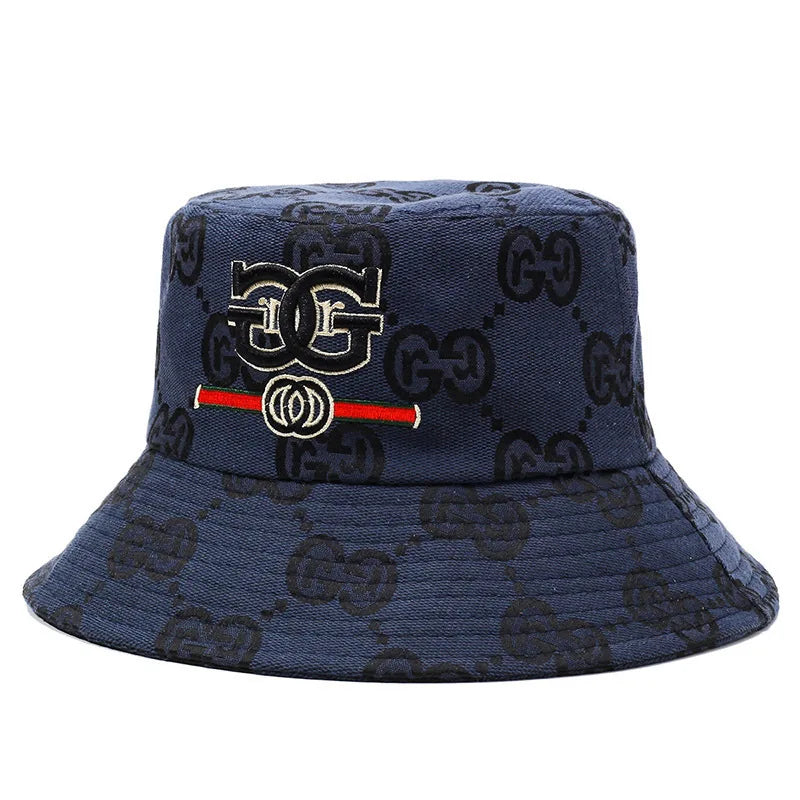 Luxury Trendy Fisherman Hat, Light Luxury Floral Print Hat for Men and Women