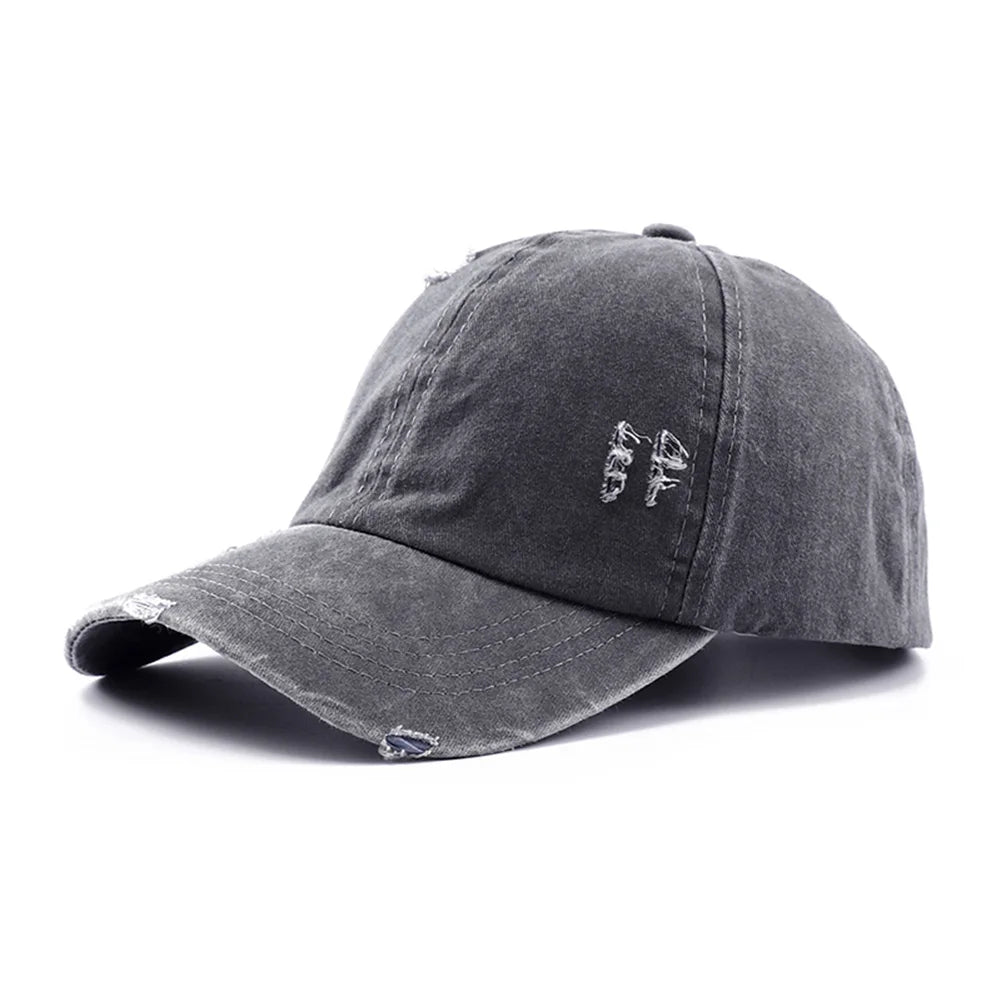 New Spring Summer Hip Hop Leopard Print Ponytail Baseball Cap