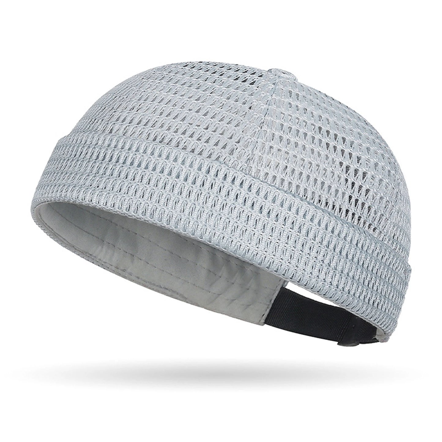 2026 Men's And Women's Large Mesh Breathable Brimless Melon Skin Hat