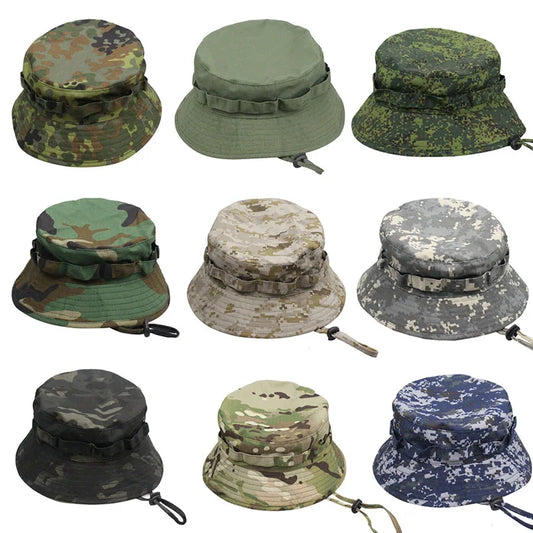 Tactical Camouflage Boonie Hat Multicam Men Sports Hunting Cap