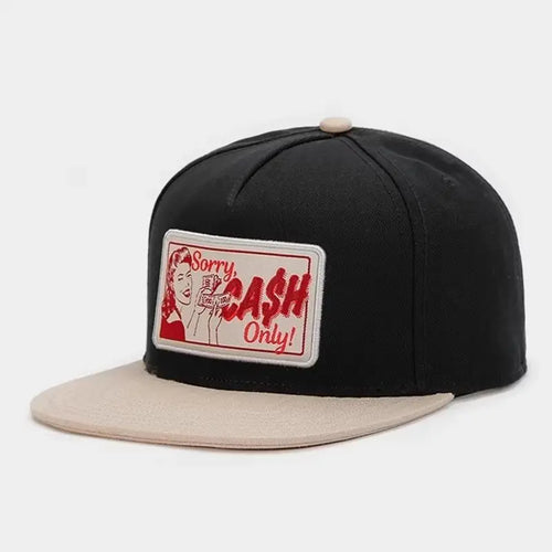 Fashion Hat Brand Cho Cap Black Snapback Hat for Men Women Adult