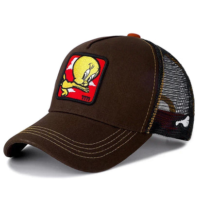 High Quality Brand Anime Cartoon Snapback Cotton Baseball Cap Men Women