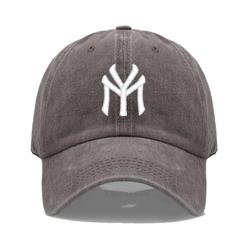 Letter MY Embroidery Baseball Cap Women Men Adjustable