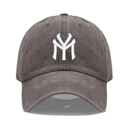 Letter MY Embroidery Baseball Cap Women Men Adjustable
