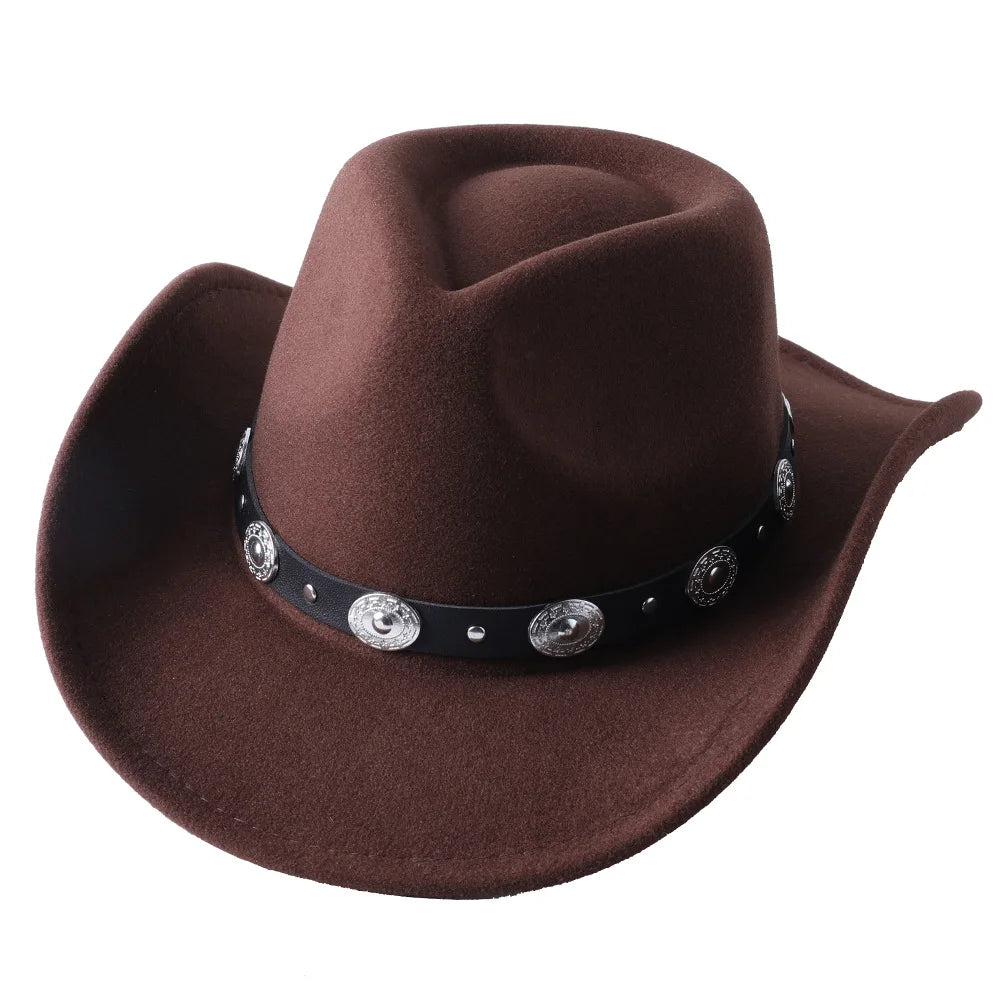 White Cowboy Hat New Jazz Top Cowboy Head Accessories Cowboy Hat