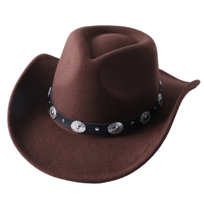 White Cowboy Hat New Jazz Top Cowboy Head Accessories Cowboy Hat