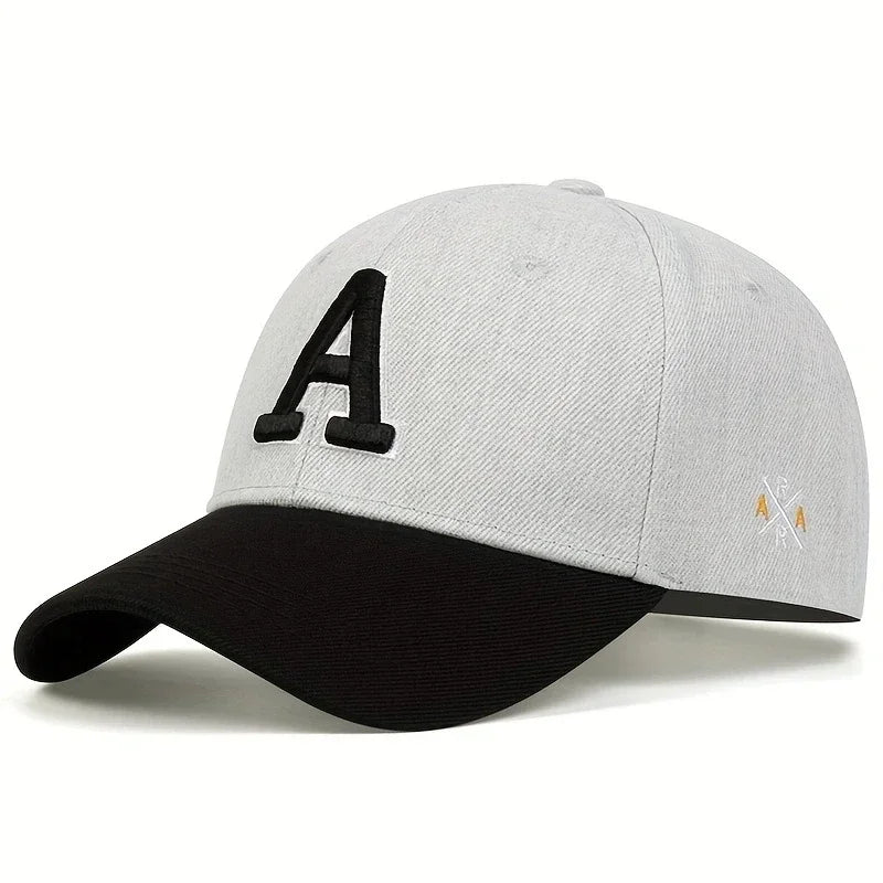 Unisex A Letter Side Embroidery Baseball Caps Spring And Autumn