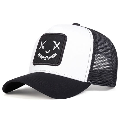 Unisex Personality Embroidery Baseball Net Caps Spring and Summer
