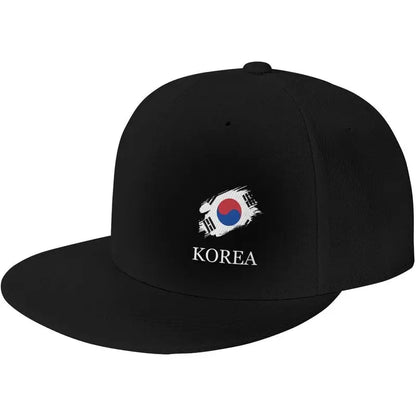 Brush Korean Korea Flag Snapback Hats For Men Women Baseball Cap Sports Adjustable Flat Bill Trucker