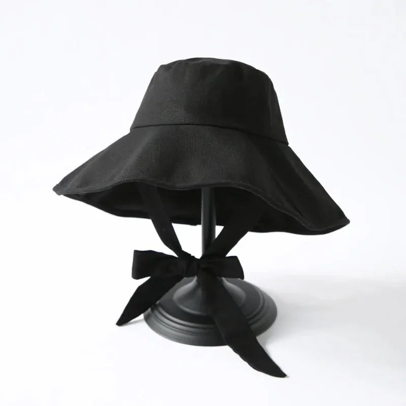 Summer Spring Japan Tie Bucket Hat Women