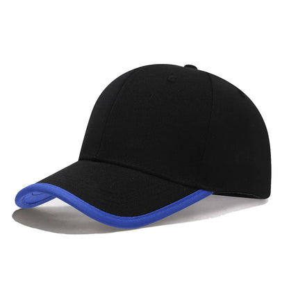New Baseball Cap With Cotton Brim And Color Blocking Work Caps