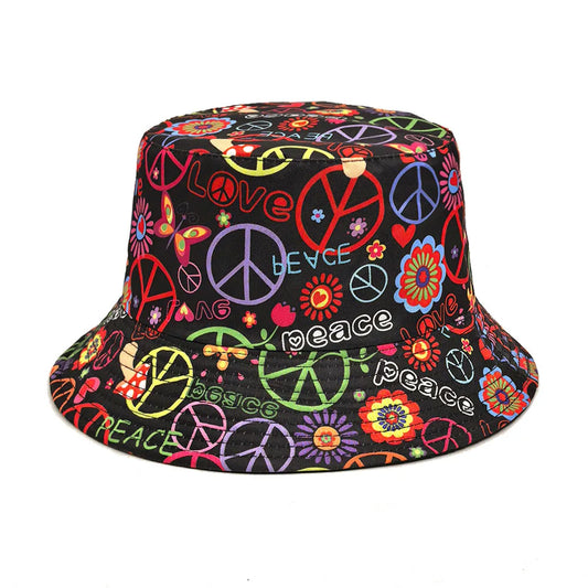 Peace Printing Bucket Hat