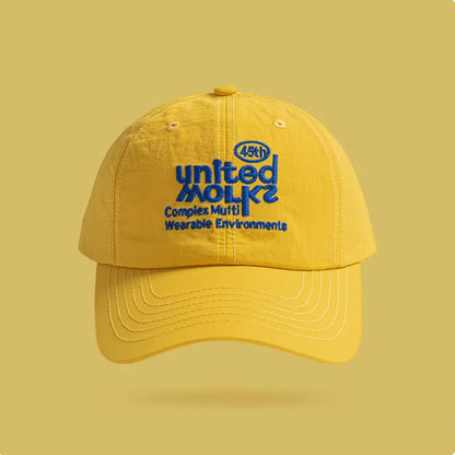 Letter Design Quick Dry Face Slimming Baseball Cap