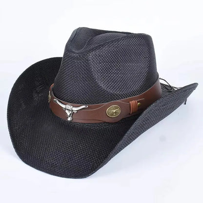 Western Chapeau Cowboy Hats Women Men Straw Sun Hat 2026