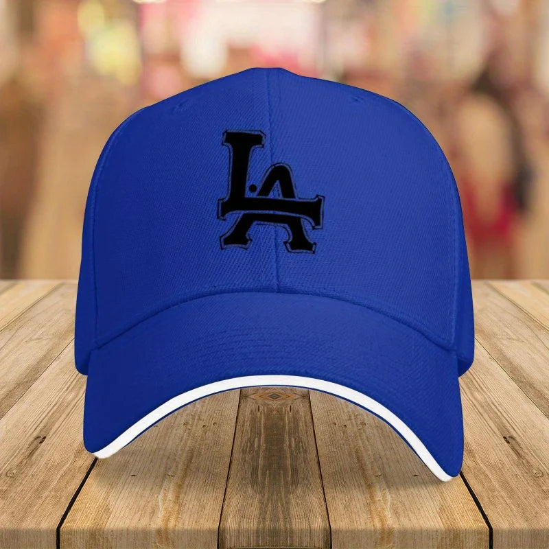 1Packaged Trendy Versatile LA Letter Print Casual Baseball Cap Unisex