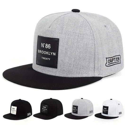 Unisex BROOKLYN Label Hip Hop Hats Adjustable Casual Caps Outdoor Sunscreen Hat