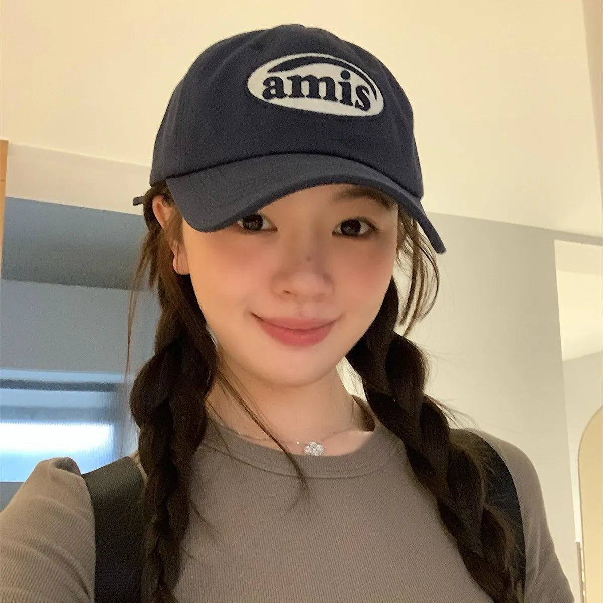 Korean Hat Spring/Summer Women's Versatile Big Head Circumference Baseball Hat